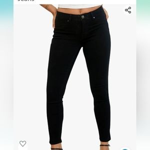 1822 Denim stretchy skinny black jeans size 10